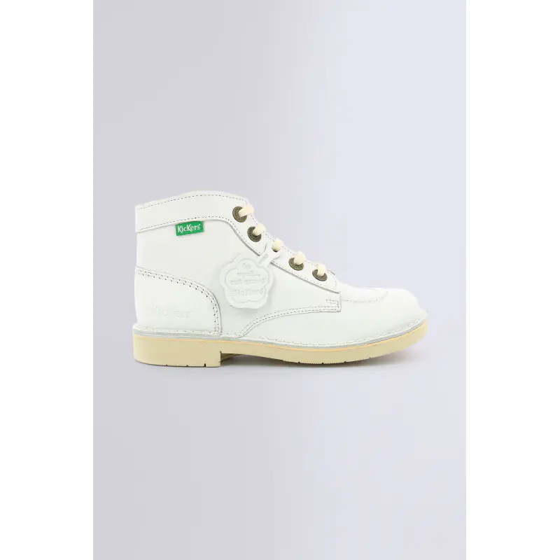 KICK COL BLANC BOTTINES Cuir Fille