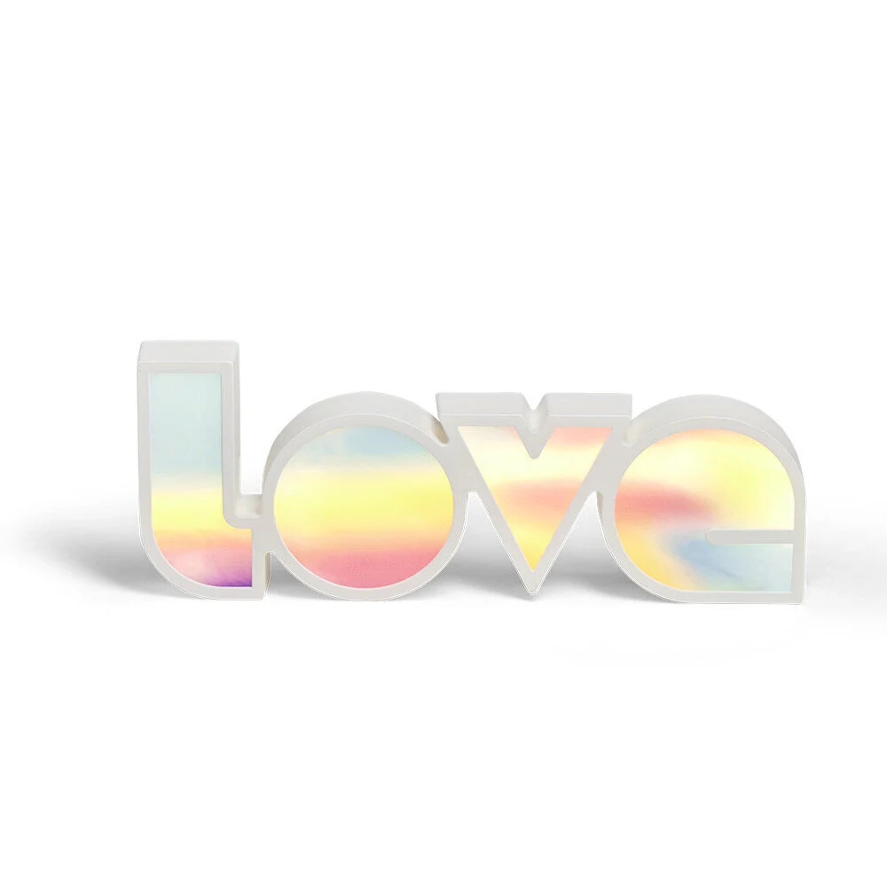 Mot lumineux Love à poser polypropylène et plastique multicolore
