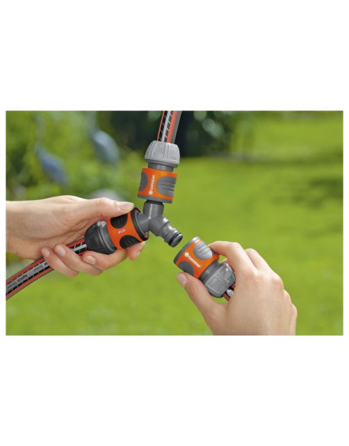 Gardena 3-Wegstuk - Slangkoppeling -