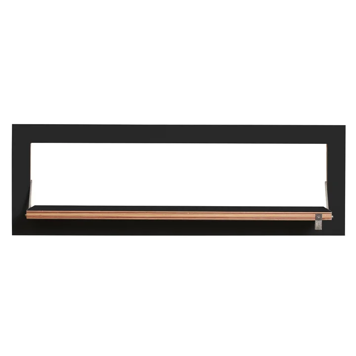 Ambivalenz - Fläpps Regal, 1 Regalboden, 80 x 27 cm, schwarz
