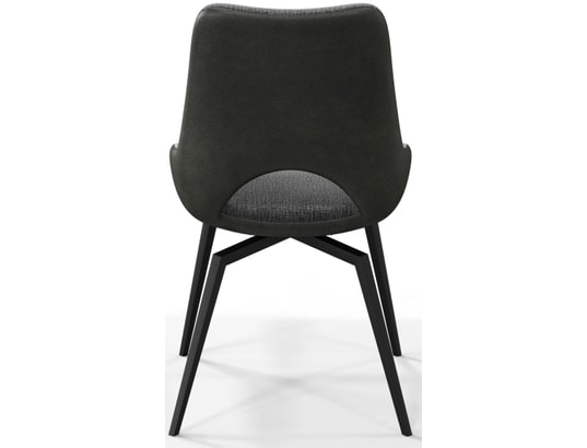 CONCEPT1 - Chaise Lot de 2C. Victoria pivotante gris anthracite