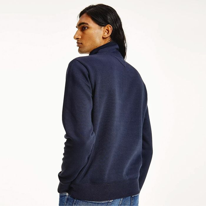 Tommy Hilfiger Logo Mock Neck Sweater Heren