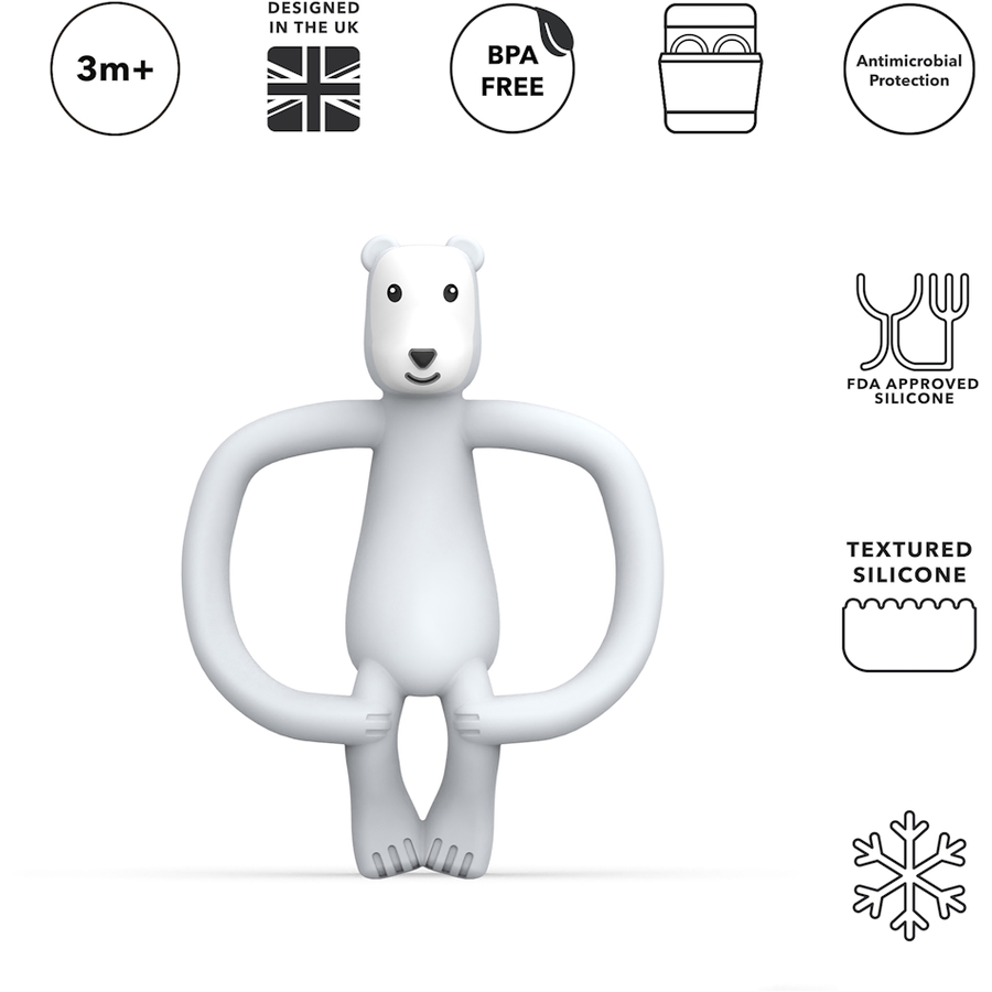 MATCHSTICK MONKEY™ Beißring Pomelo Eisbär