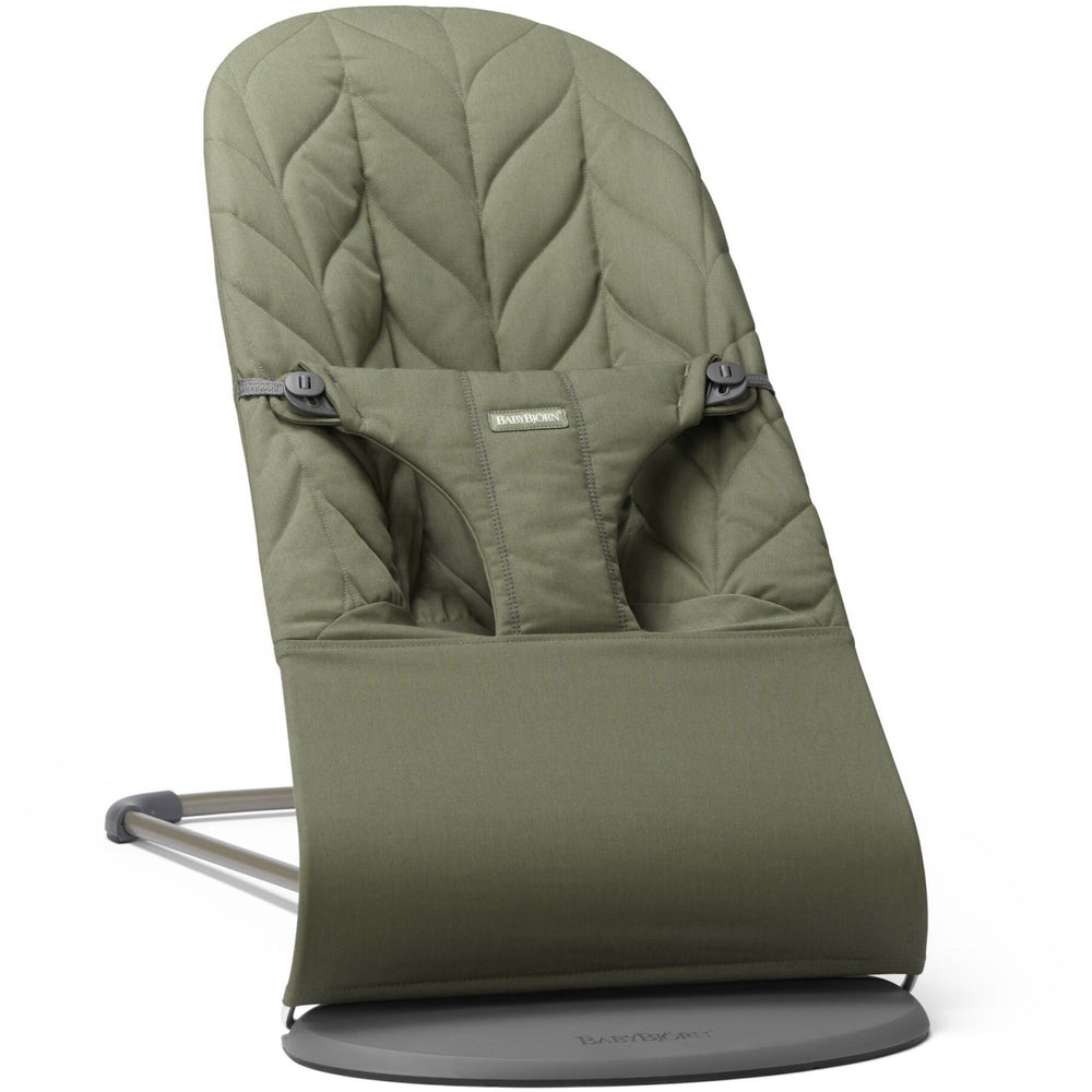 Køb BabyBjörn Dark Green Skråstol Bliss - Vævet, Blomsterbladsquilt