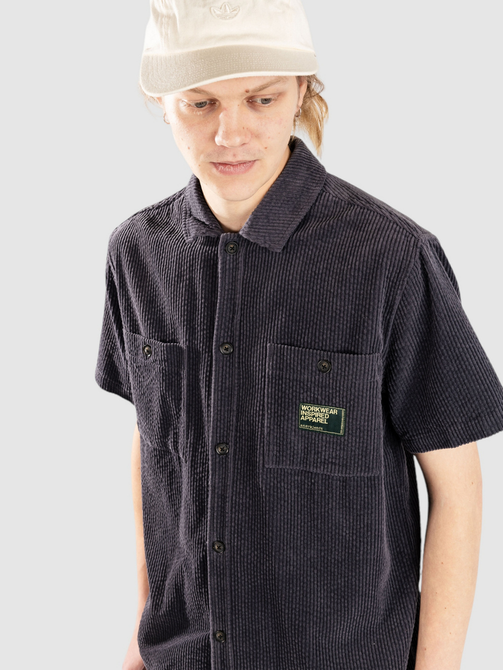Anerkjendt Aktheo Corduroy Shirt indian teal