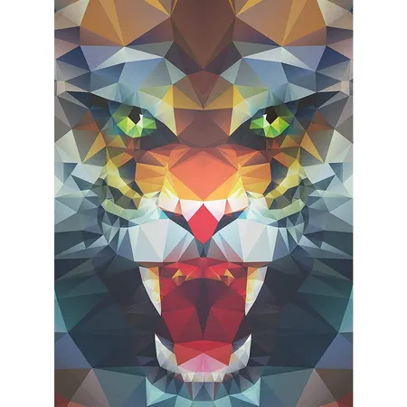 Ravensburger Puzzle - Löwe aus Polygonen, 500 Teile