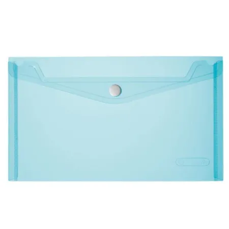 Herlitz Dokumententasche, DIN lang, blau-transparent
