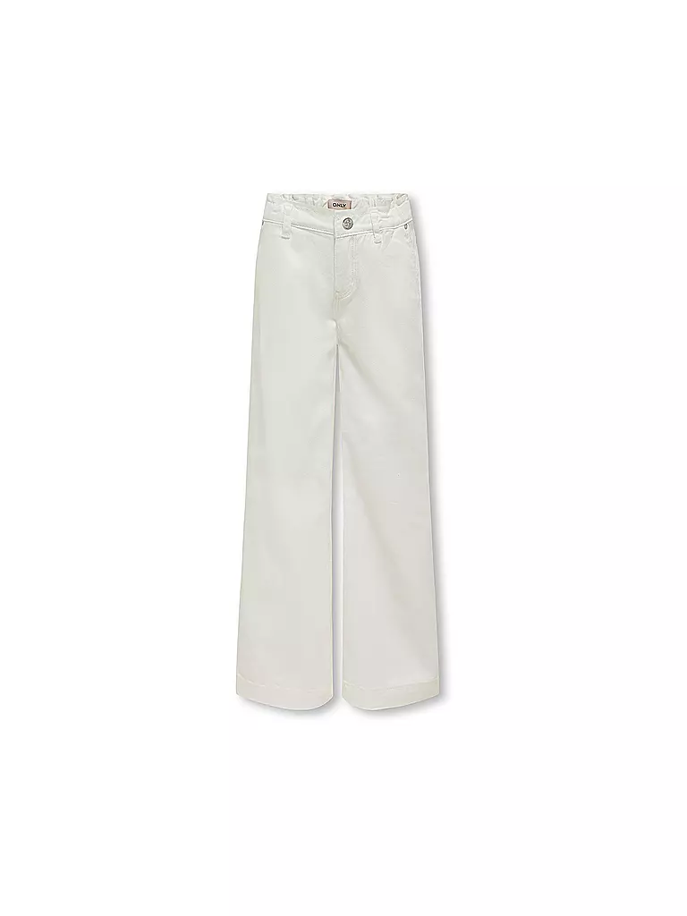 ONLY Mädchen Jeans Wide Leg KOGCOMET weiss