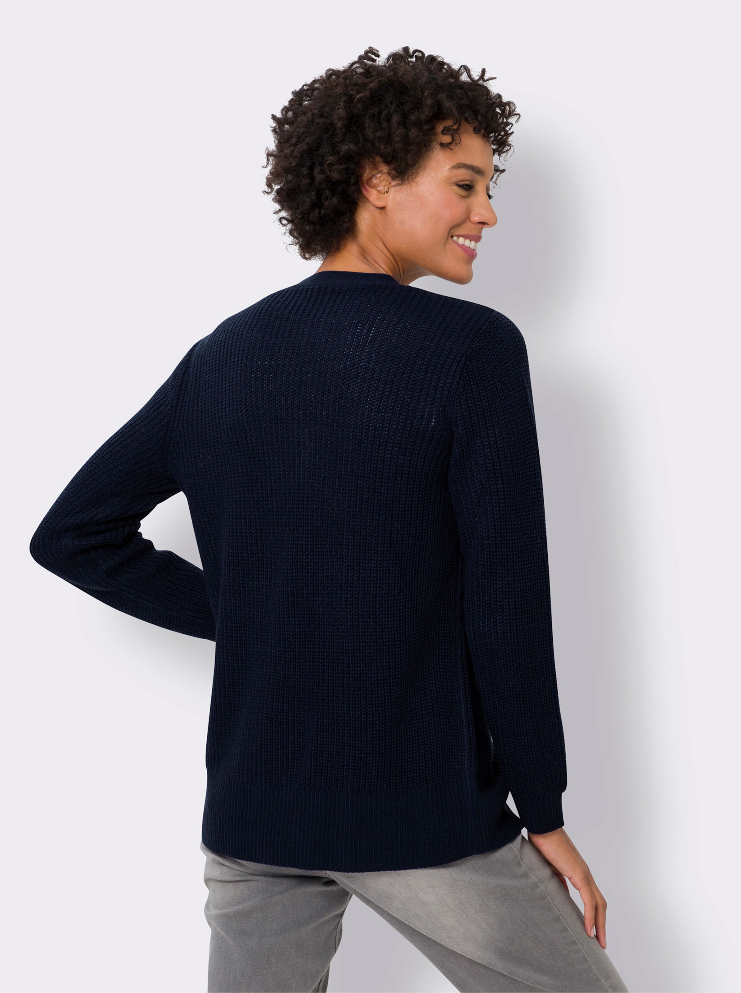 Longstrickjacke