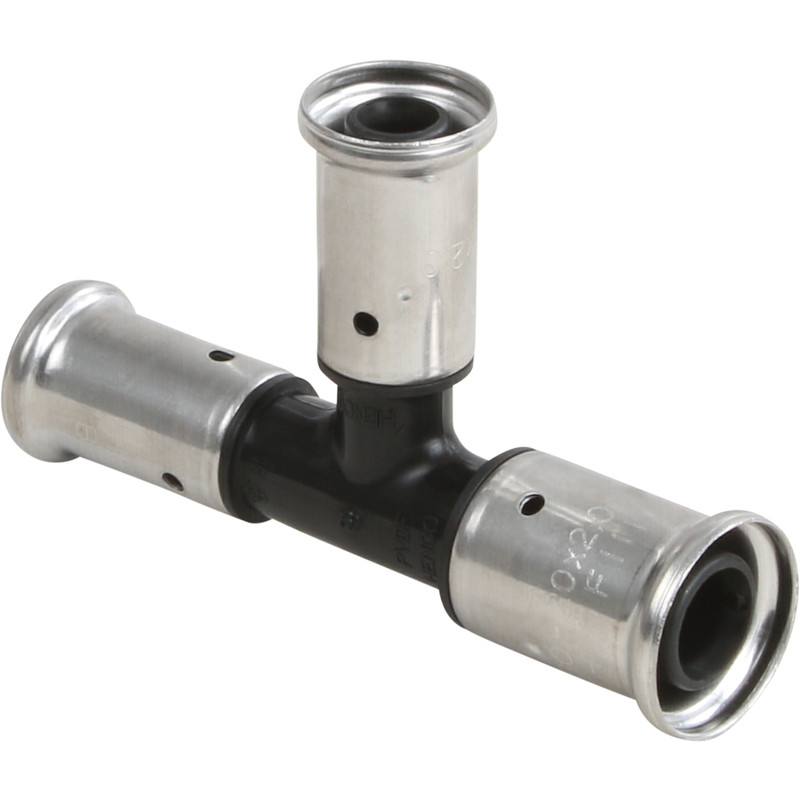 Henco pers T-stuk verloop 20x16x16mm