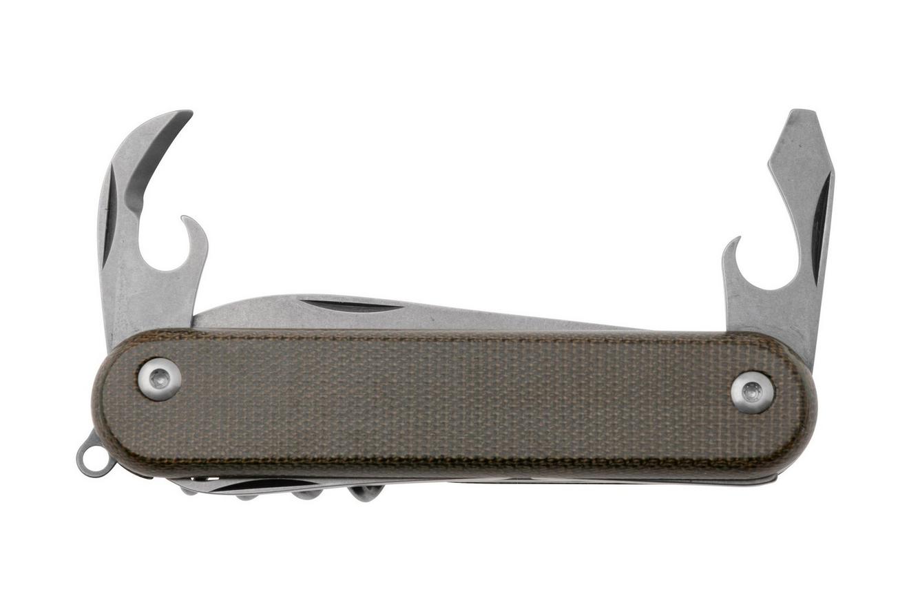 MKM Malga 6 MP06MAG-GC Magnacut Green Canvas Micarta, zakmes