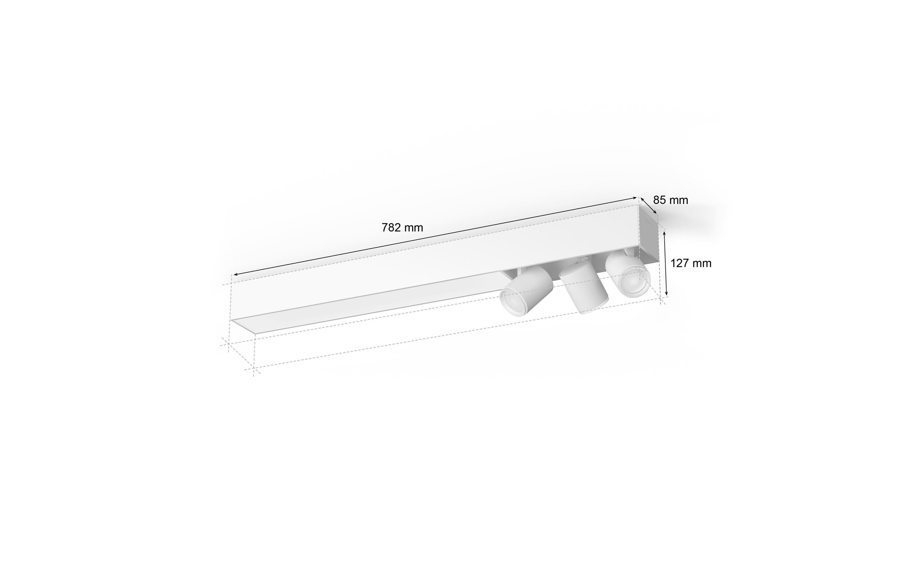 White & Color Ambiance Centris 3-Deckenspot Weiss<br>Smarte Beleuchtung für jeden Raum