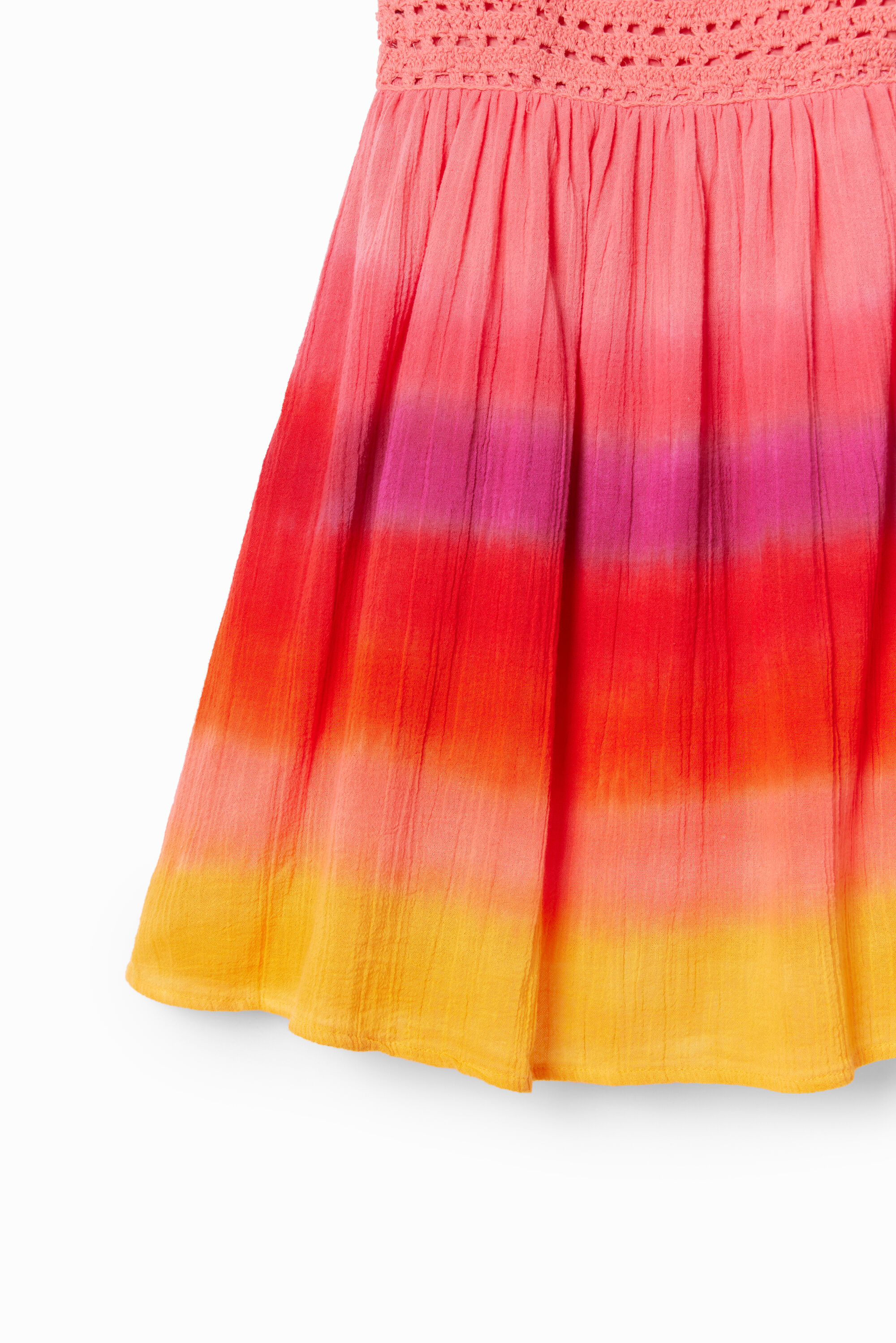 Robe crochet multicolore