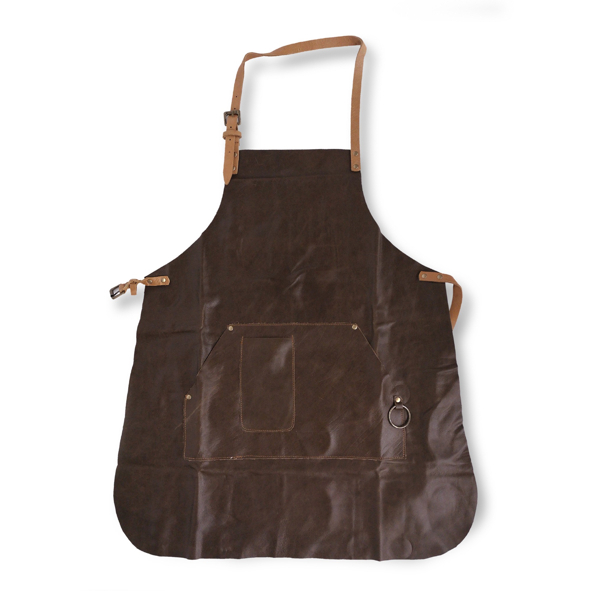 Schürze Vollleder, braun, T 72 cm, B 82 cm zu 128,00