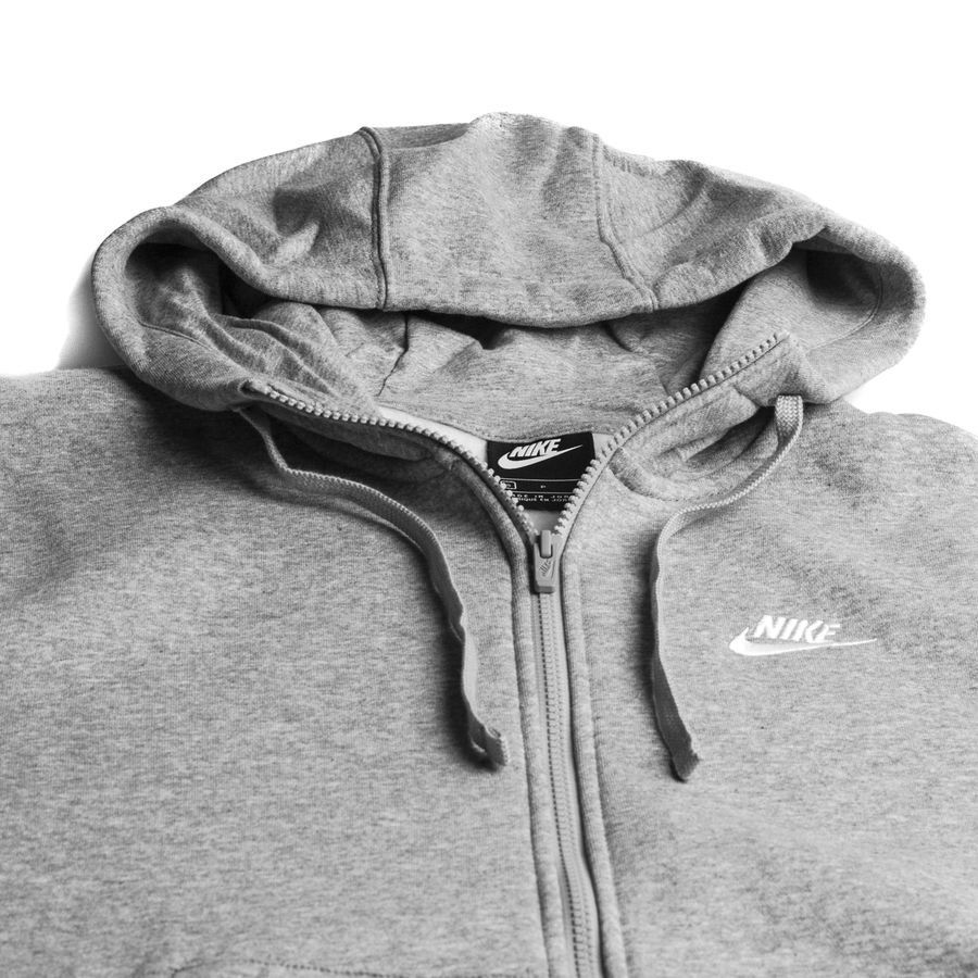 Nike Sweat à Capuche NSW Club - Gris/Argenté/Blanc