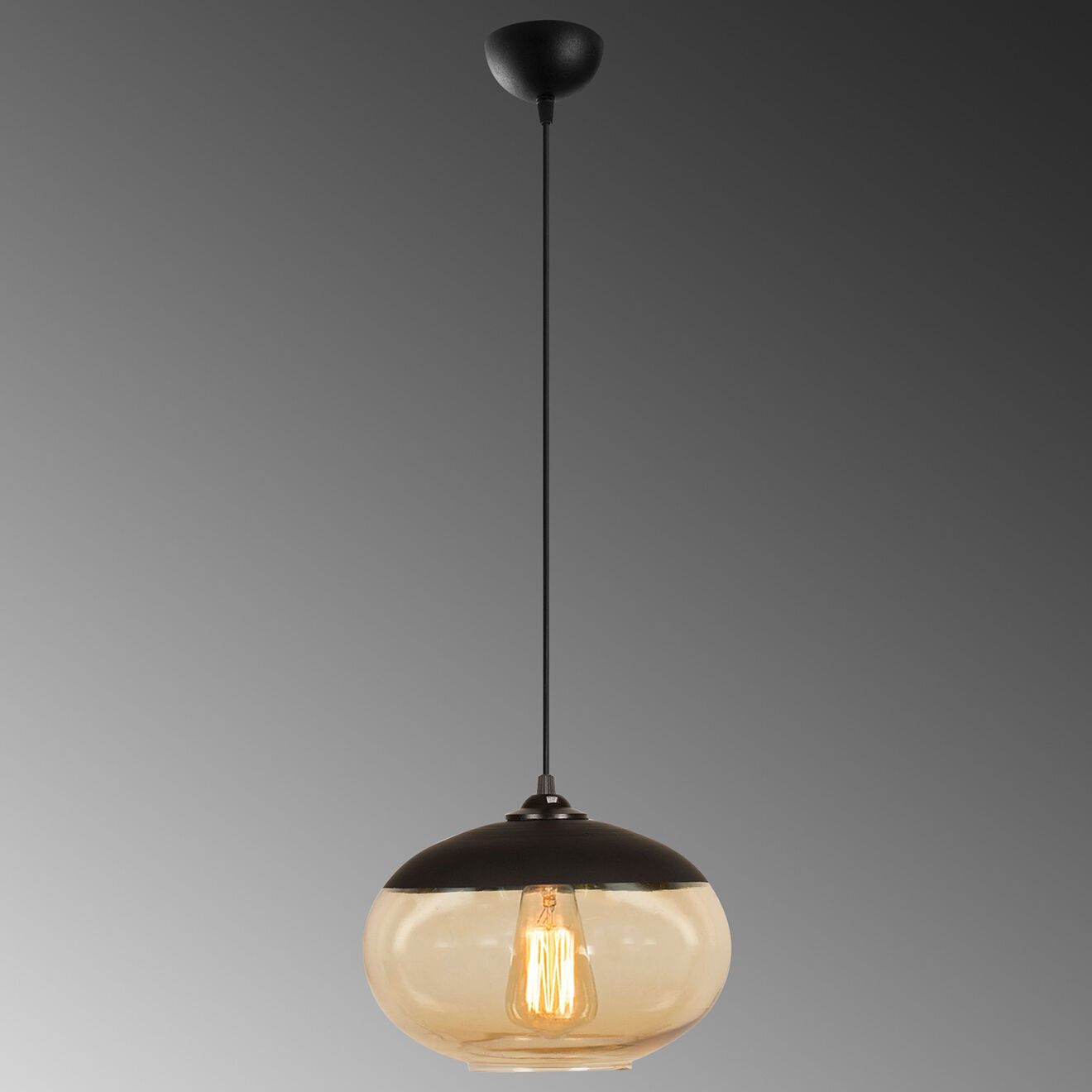 Opviq Suspension Camini miel/noir - 25x113 cm