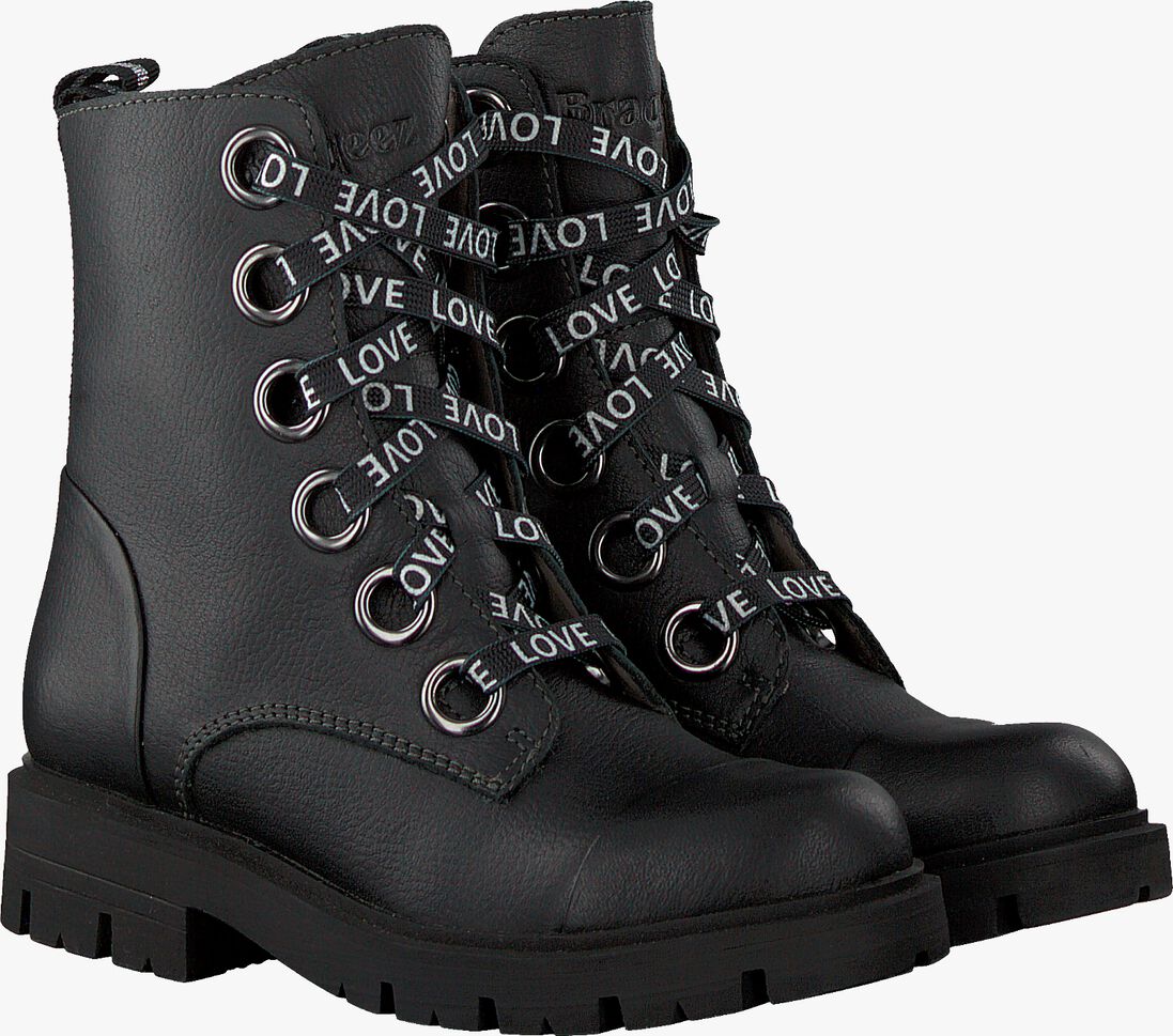 BRAQEEZ zwarte braqeez veterboots gwen gabri