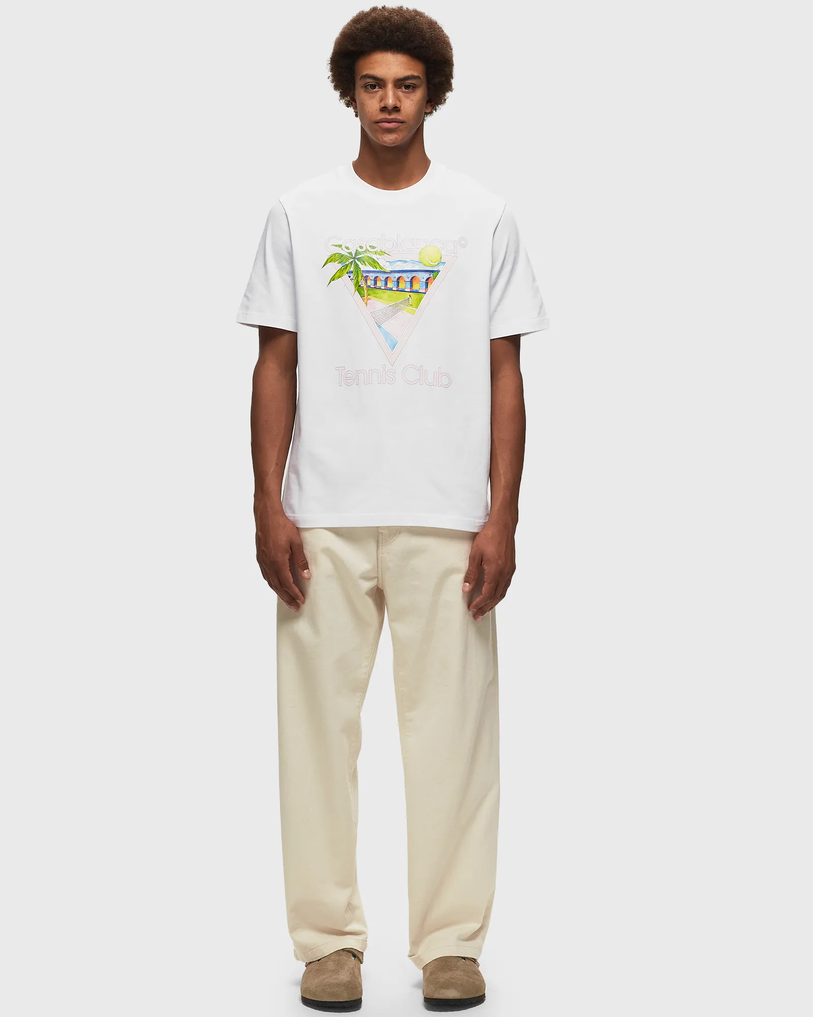 Casablanca TENNIS CLUB ICON SCREEN PRINTED UNISEX T-SHIRT