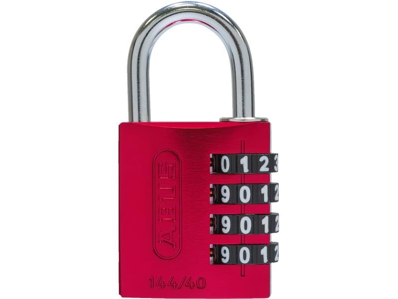 Abus Zahlenschloss 144/40 Rot Vorhängeschloss