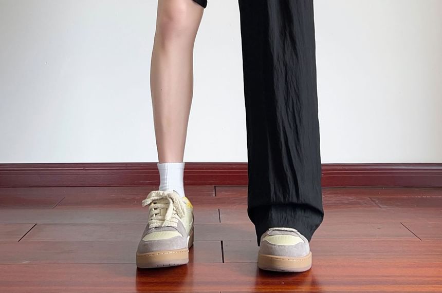 Deepwood - Mid Rise Plain Wide Leg Broek