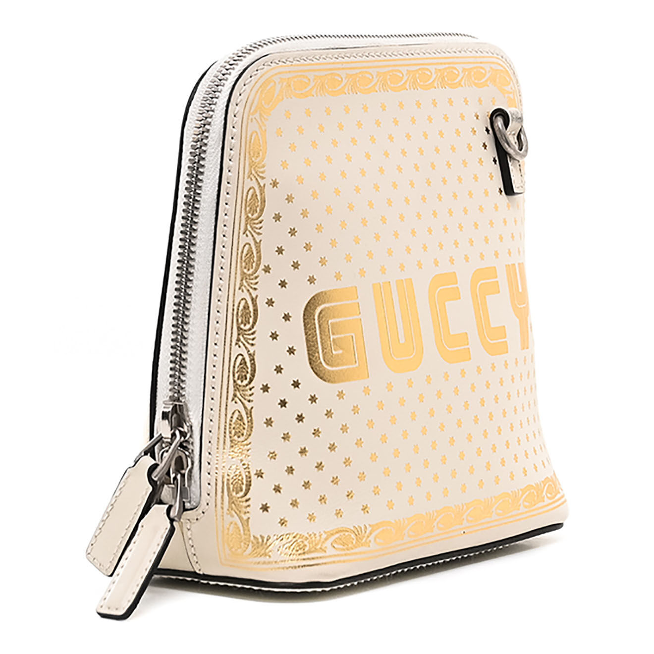 Gucci Sac bandoulière Guccy en Cuir écru - Très bon état - L.15 cm