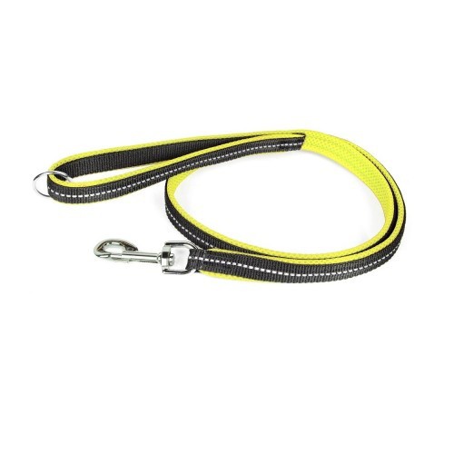 Guia para cães pequenos Julius Powair com mosquetão, cor neon