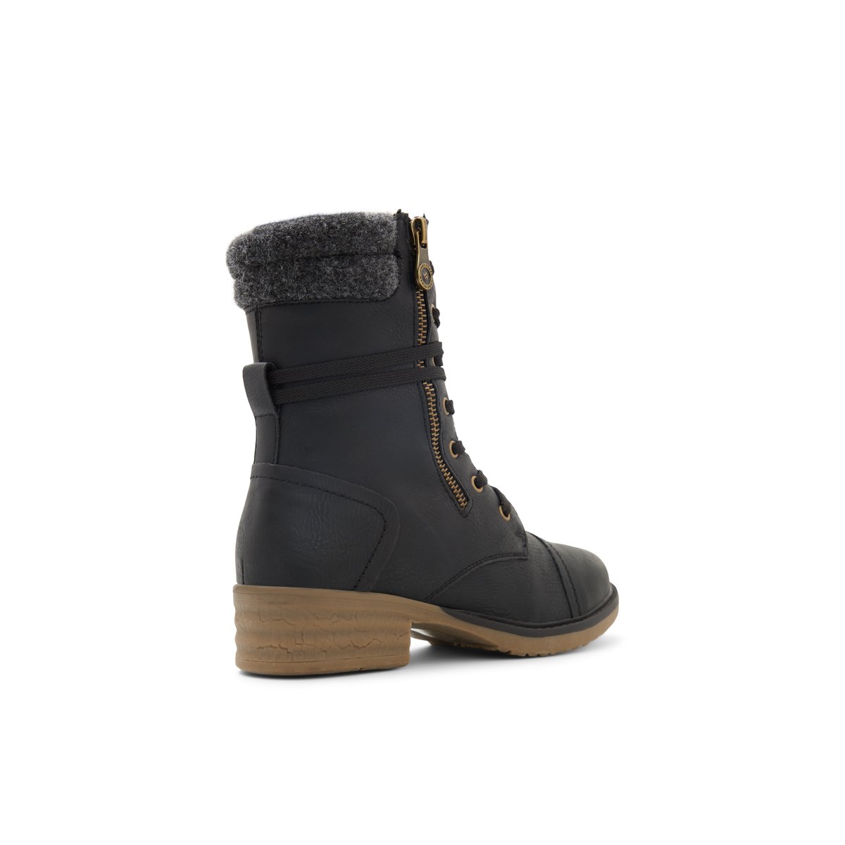 BANFF TRAIL-Cadardosa-Bottes mi-mollet - Talon plat - Noir
