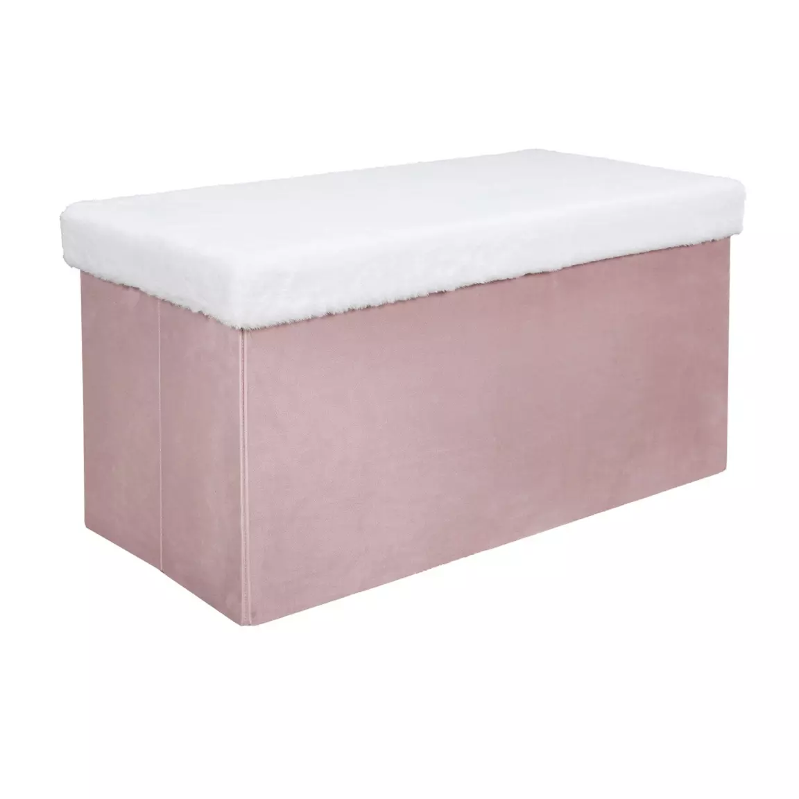 Pouf pliant double Leo Rose