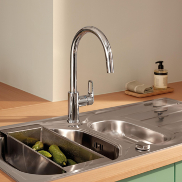 Grohe keukenkraan Start Loop hoge C-uitloop uitrekbaar chroom