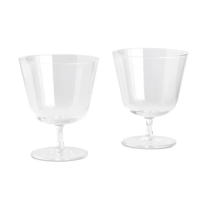 HAY - Curve Glas Steam, small, klar (2er-Set)