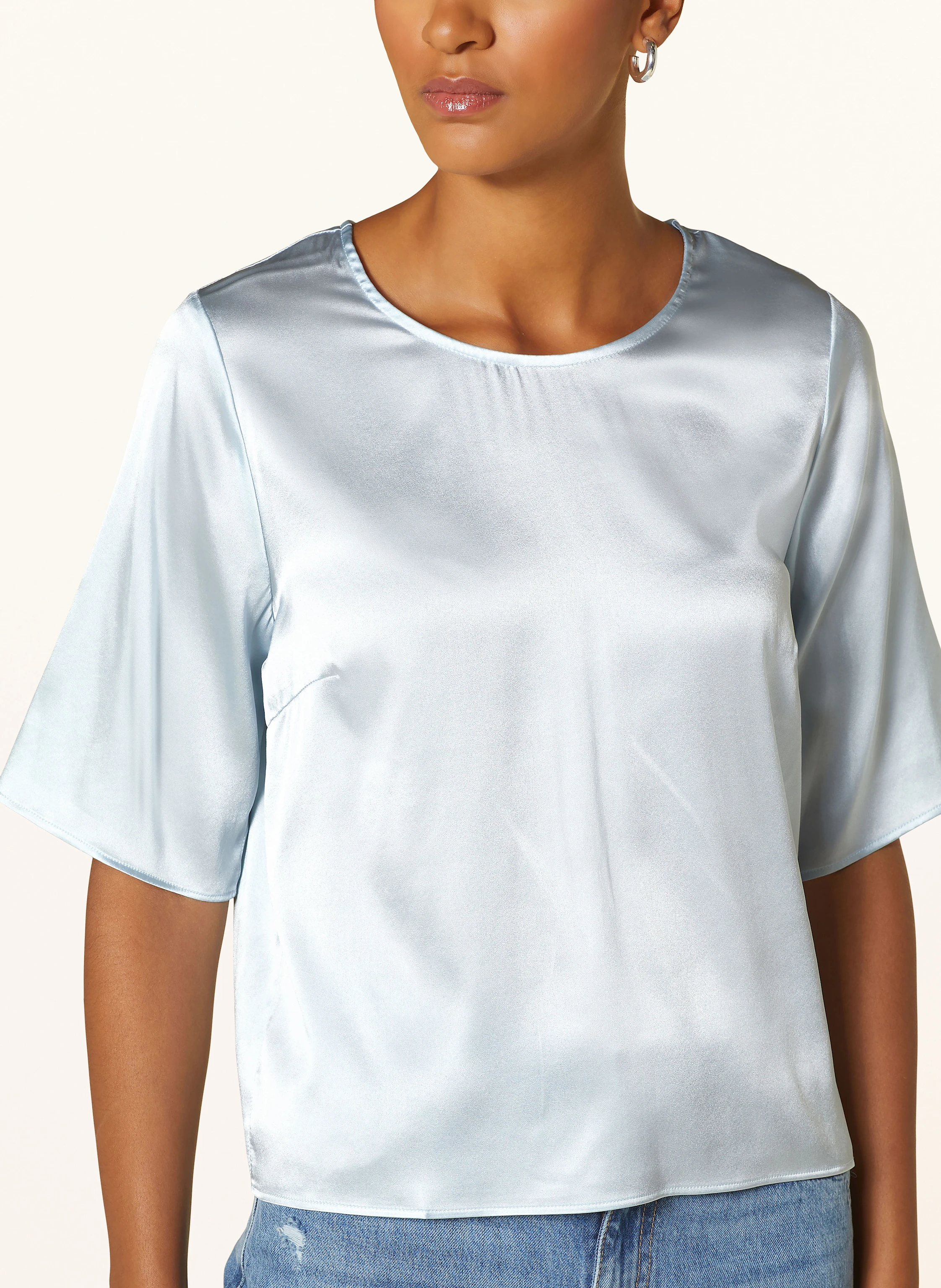 Princess GOES HOLLYWOOD Cropped-Blusenshirt aus Seide