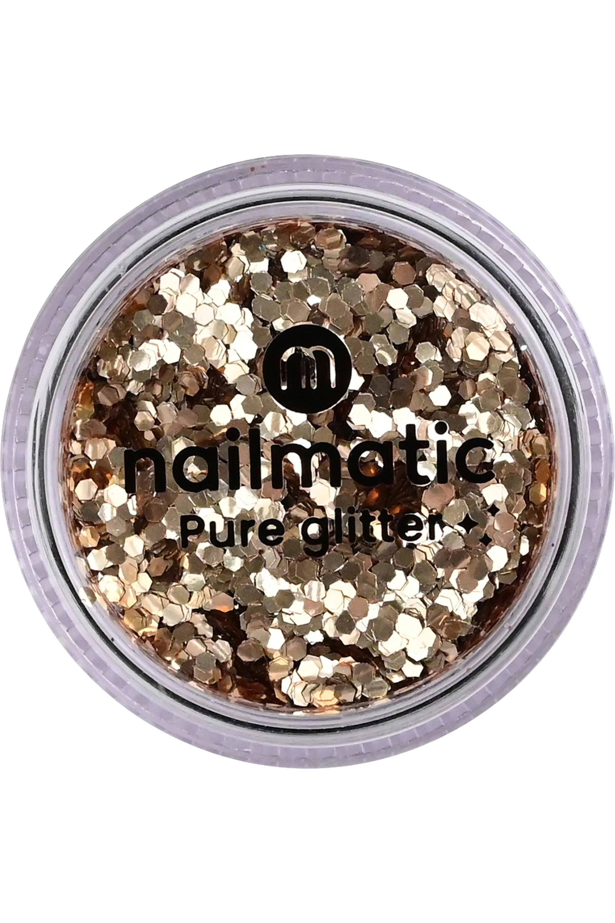 Nailmatic Grandes paillettes dorées visage, corps et ongles-2 g