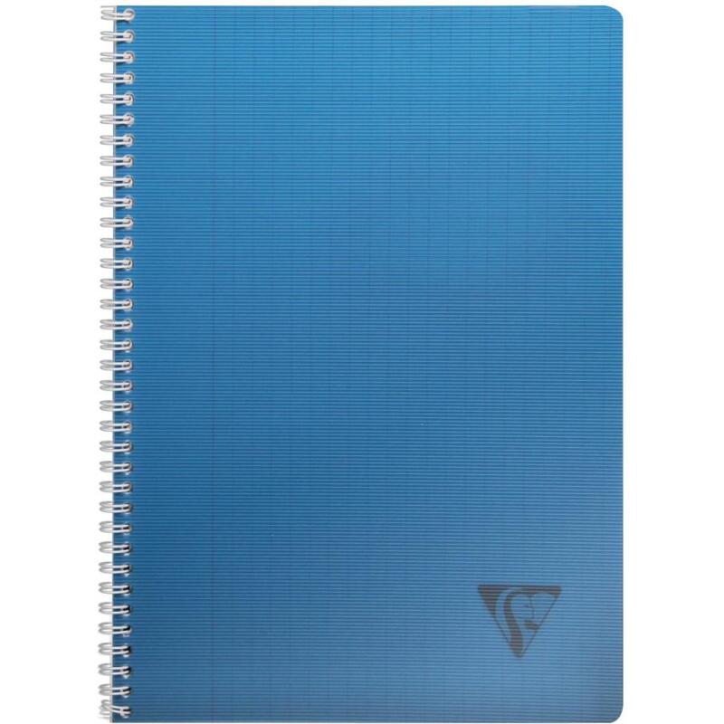 Cahier reliure intégrale Linicolor INTENSIVE A4 180 pages grands carreaux couverture plastique polypropyène rainuré Couleur aléatoire - Assortis