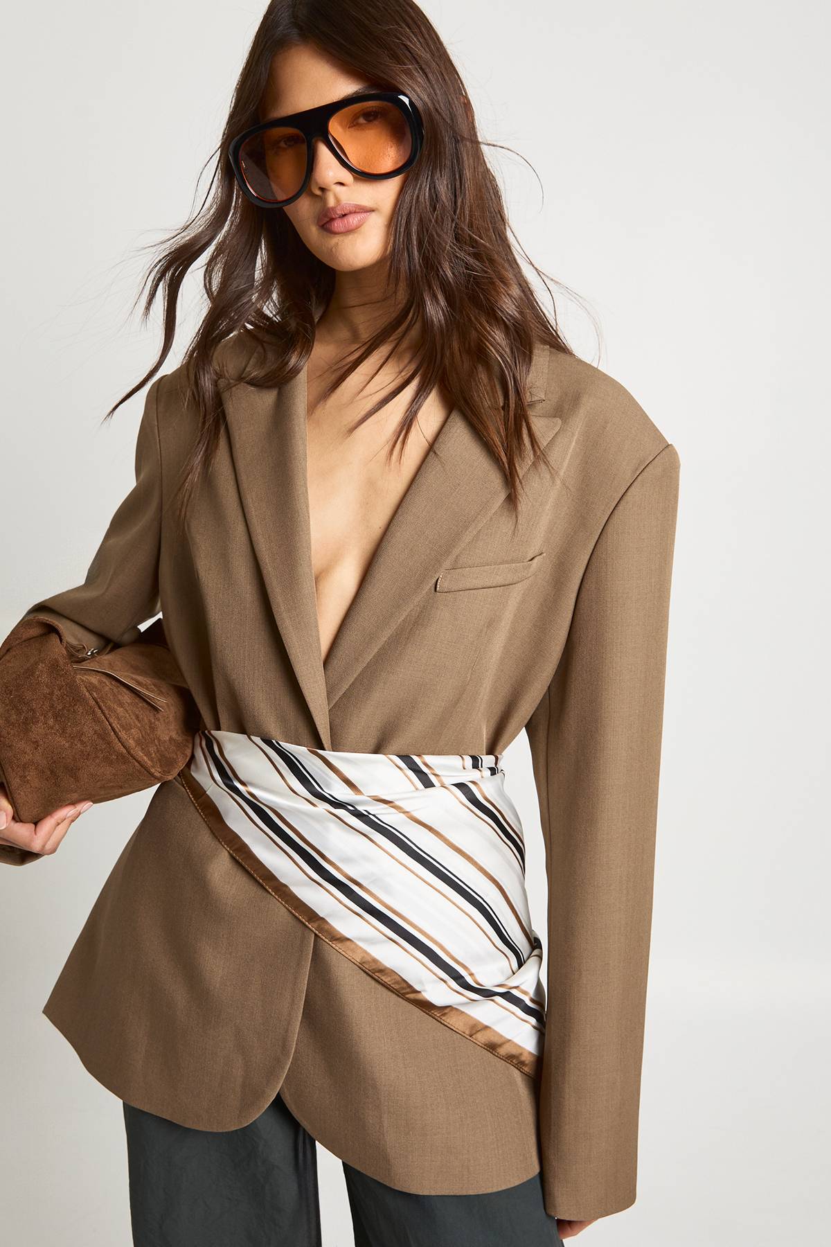 boohoo Blazer Oversized à Boutonnage Simple