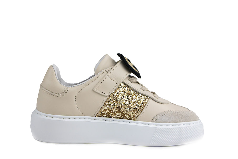 Nubikk Vince Wing K Beige Combi Glitter Gold