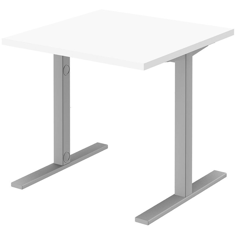 Schreibtisch LINUS T-Bein, 80 x 80 cm, weiss