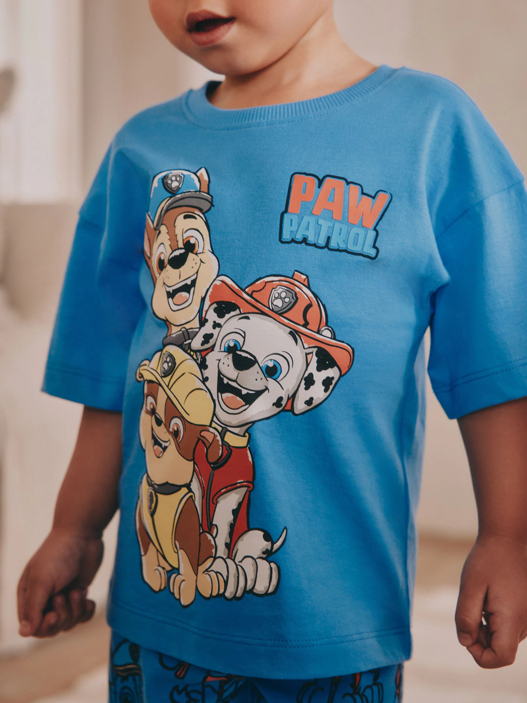 Rood/blauw - Verpakking van 3 Paw Patrol korte pyjama's (9mnd-8jr)