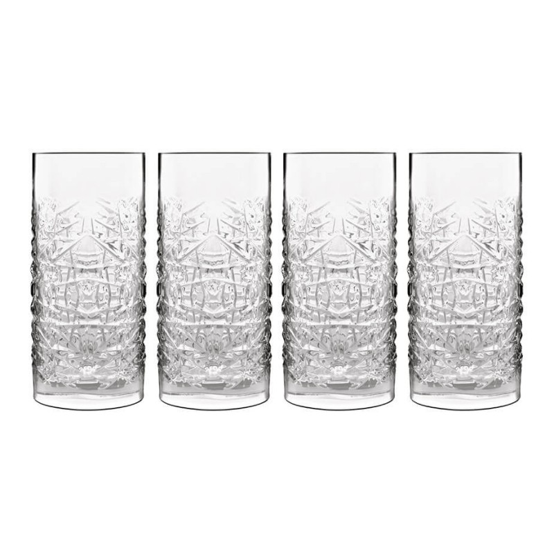 Luigi Bormioli - Mixology Textures Longdrink glas - 4 stk