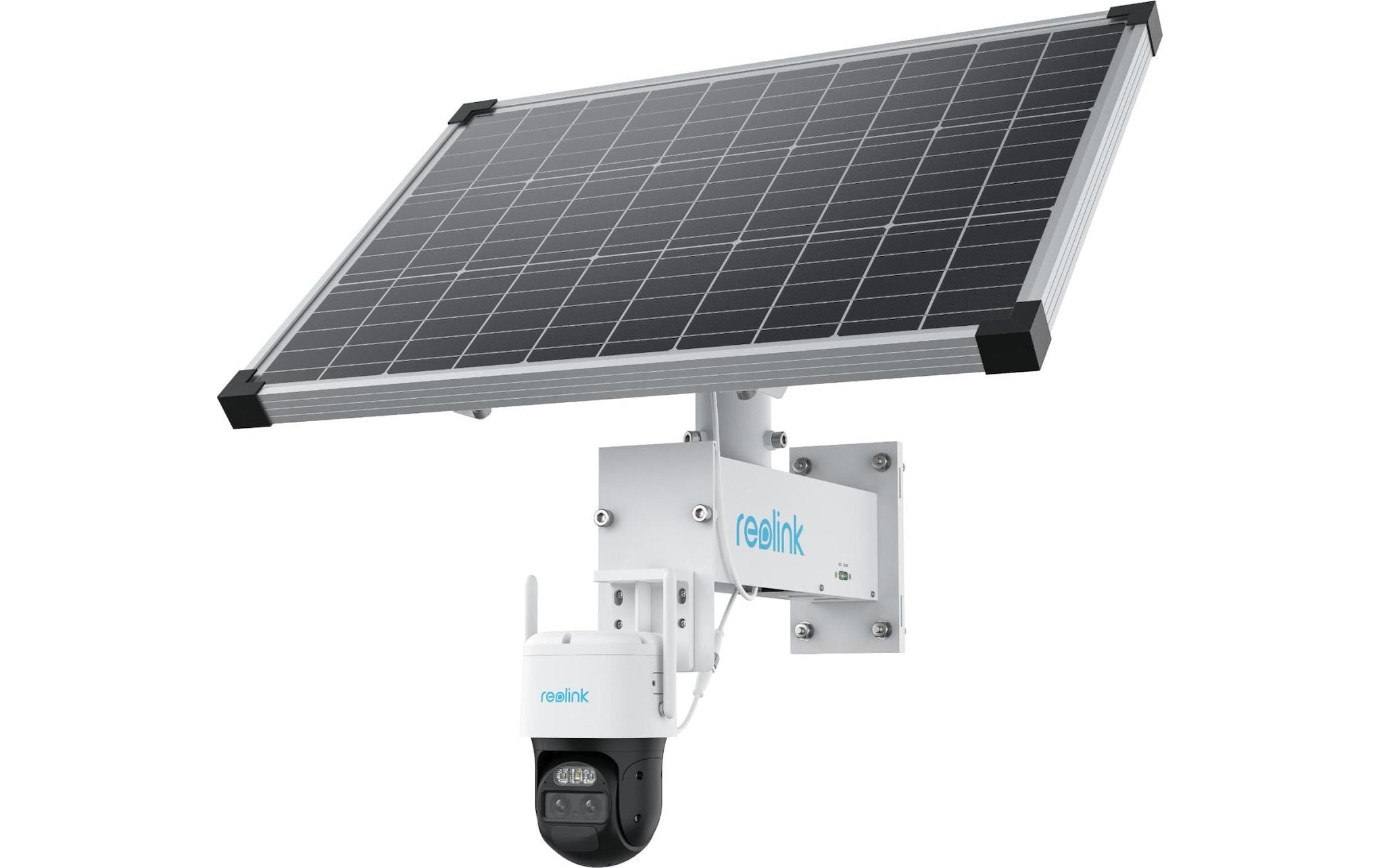 Netzwerkkamera RL-TrackMix-LTE inkl. Solar Panel Plus 66W<br>4G Dual-Objektiv-Kamera mit Auto-Zoom und -Tracking + Hocheffizientes 66W Solarpanel
