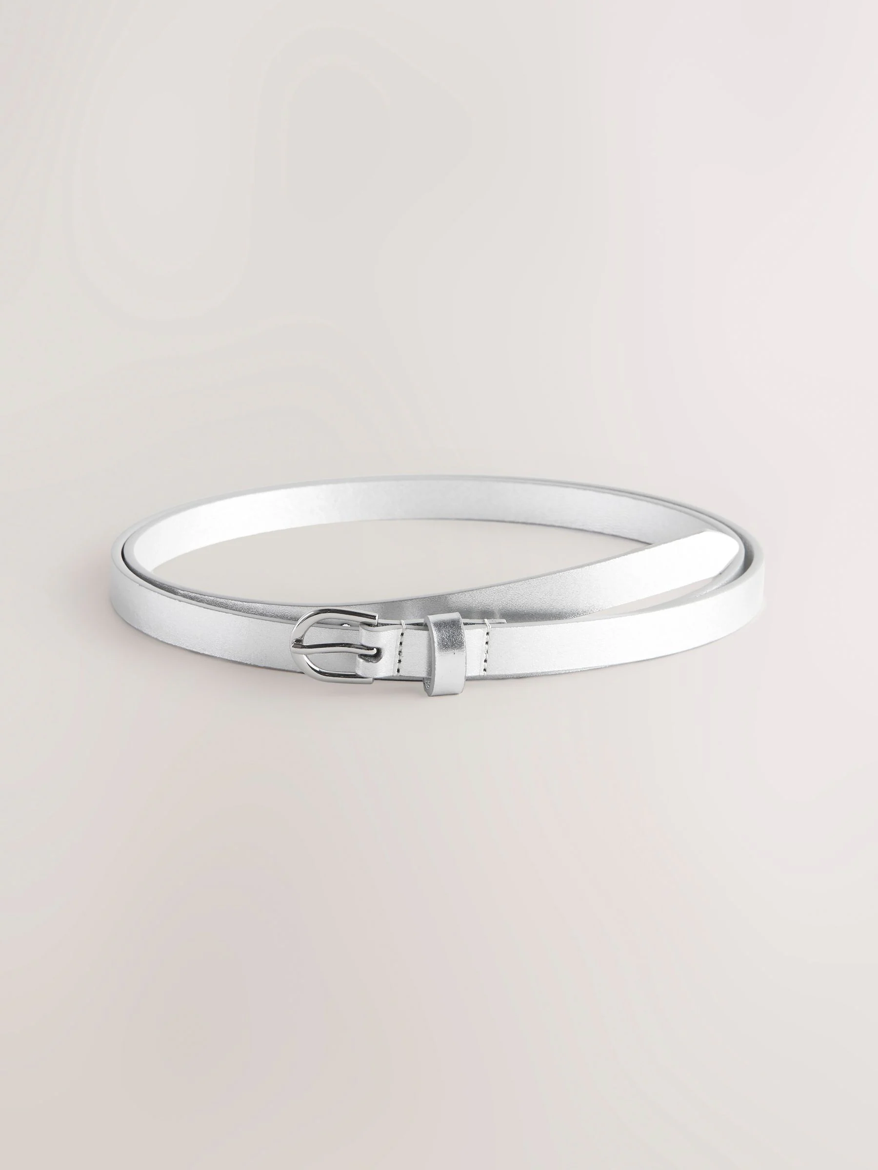 zilver/goud - PU Skinny Belts 2 Pack