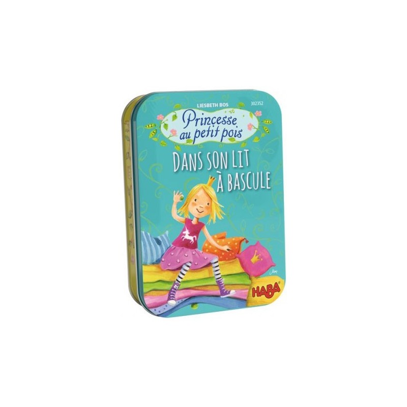 Princesse au petit pois dans son lit à bascule