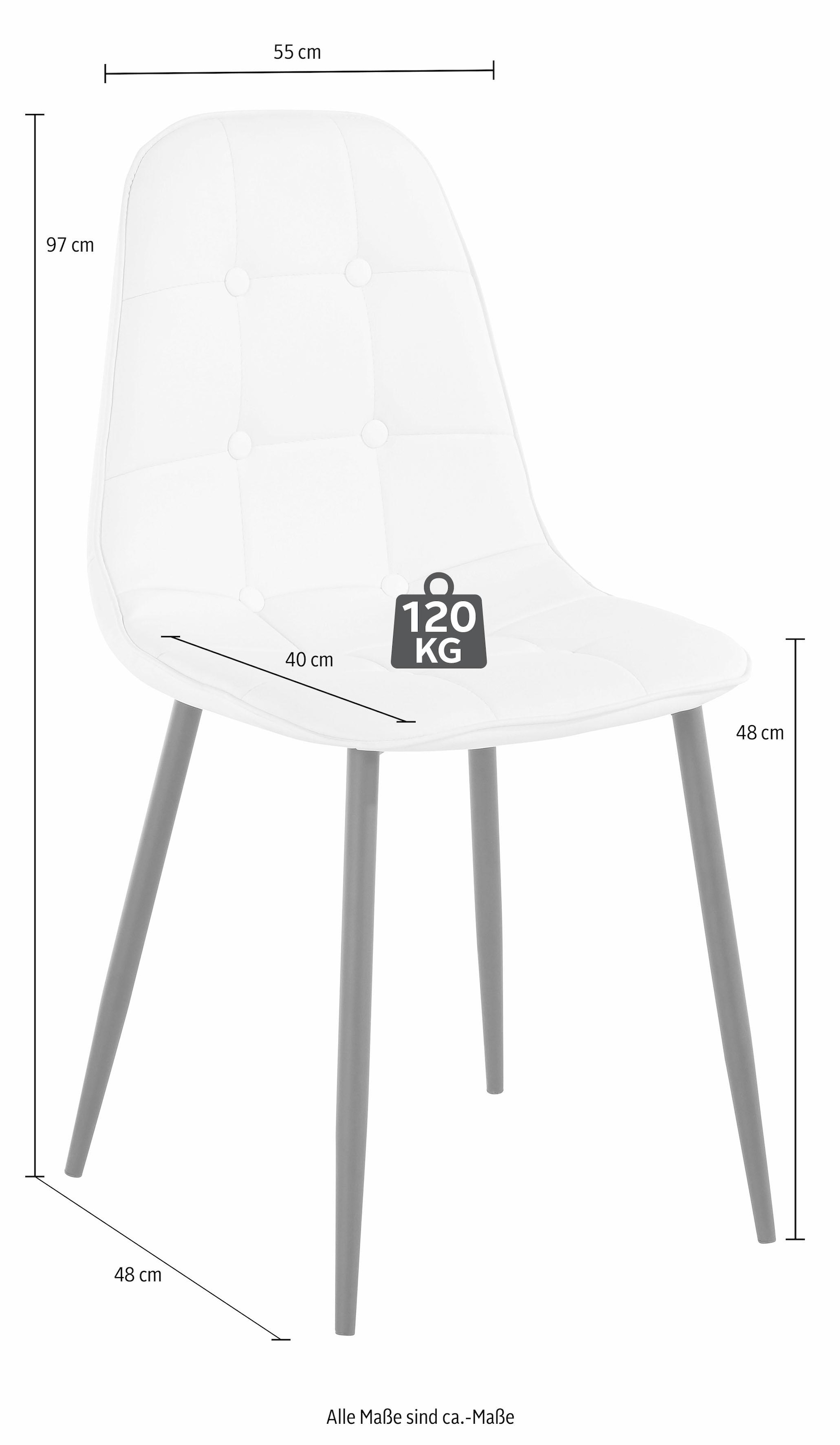 INOSIGN Essgruppe Set, 5 Stk. tlg. mit Esstisch 80 cm breit