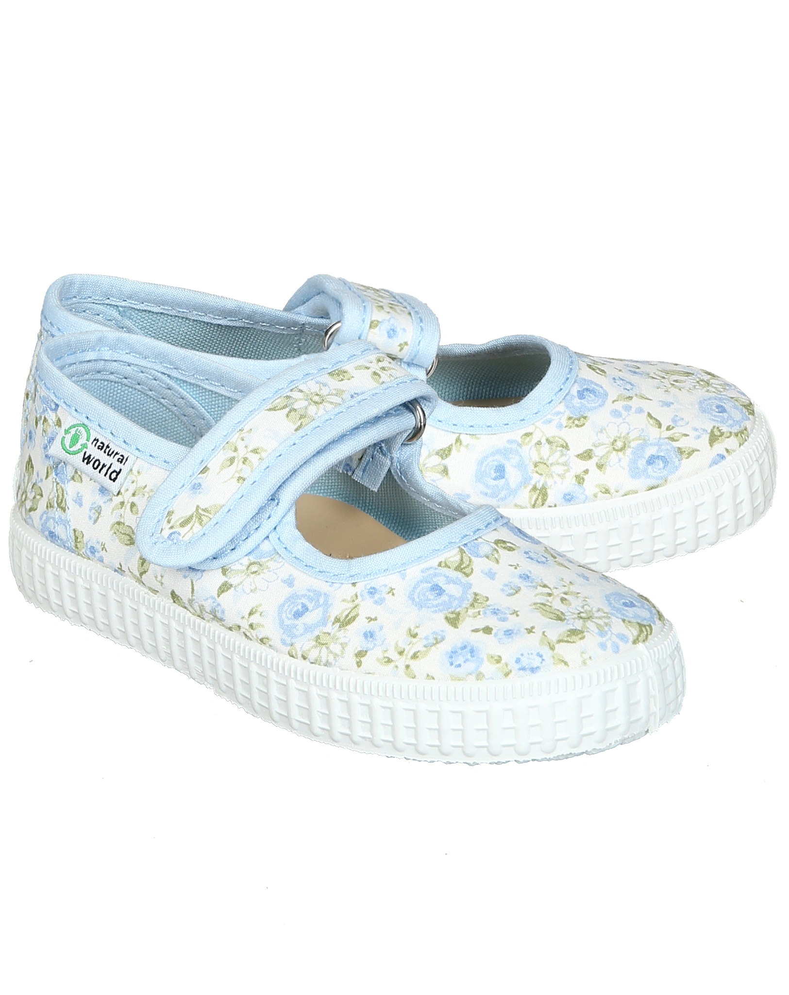 Canvas-Spangenschuhe FLOR in himmelblau
