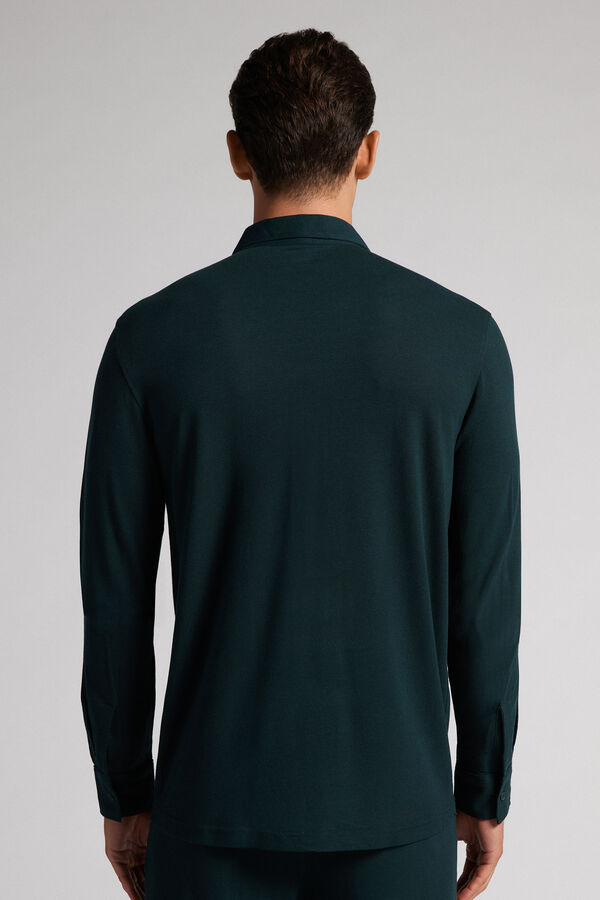 Camisa Piqué de Modal e Seda