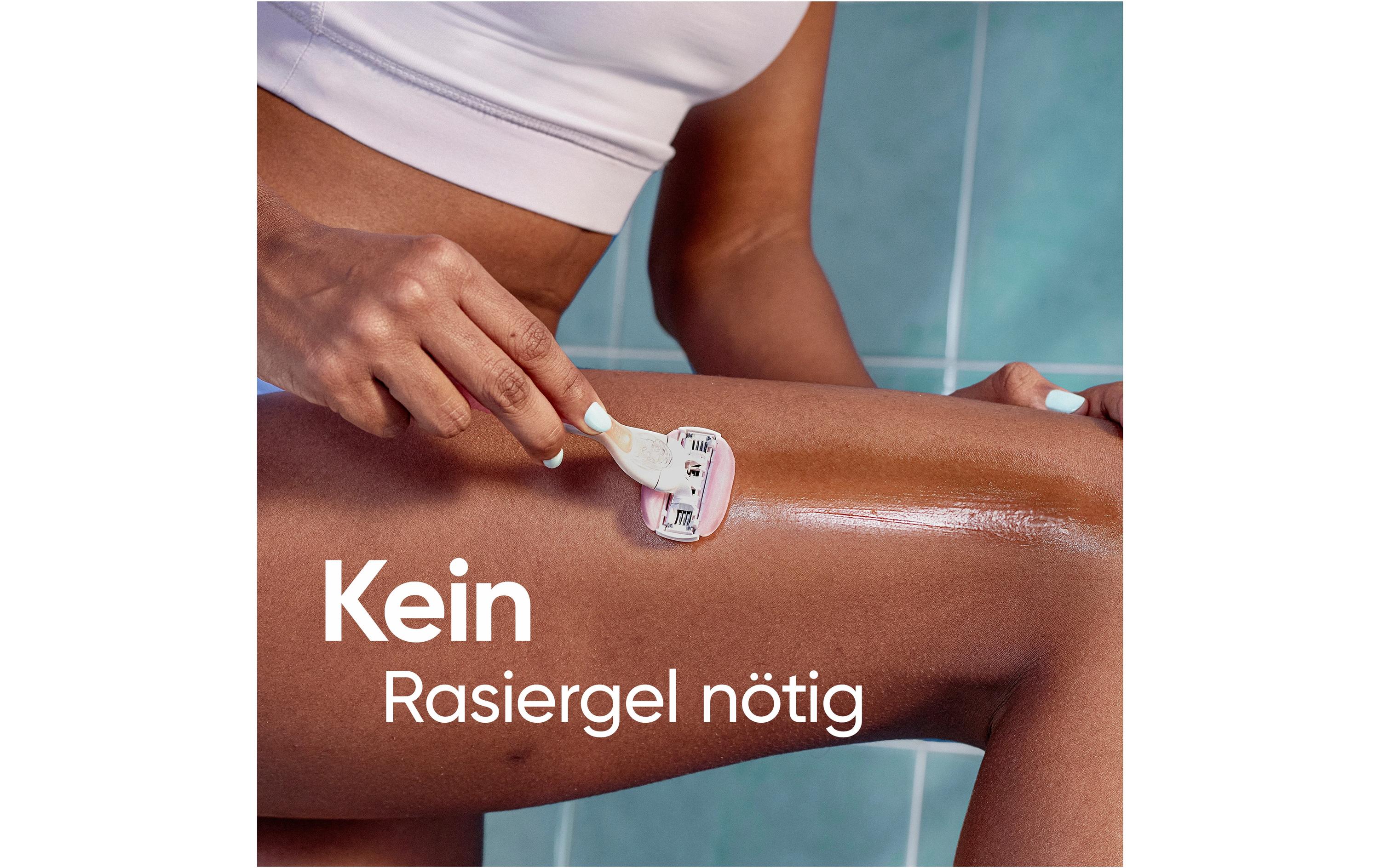Damenrasierer ComfortGlide Spa Breeze 4er + HandstückDamenrasierer mit rutschfestem, ergonomischem Handstück