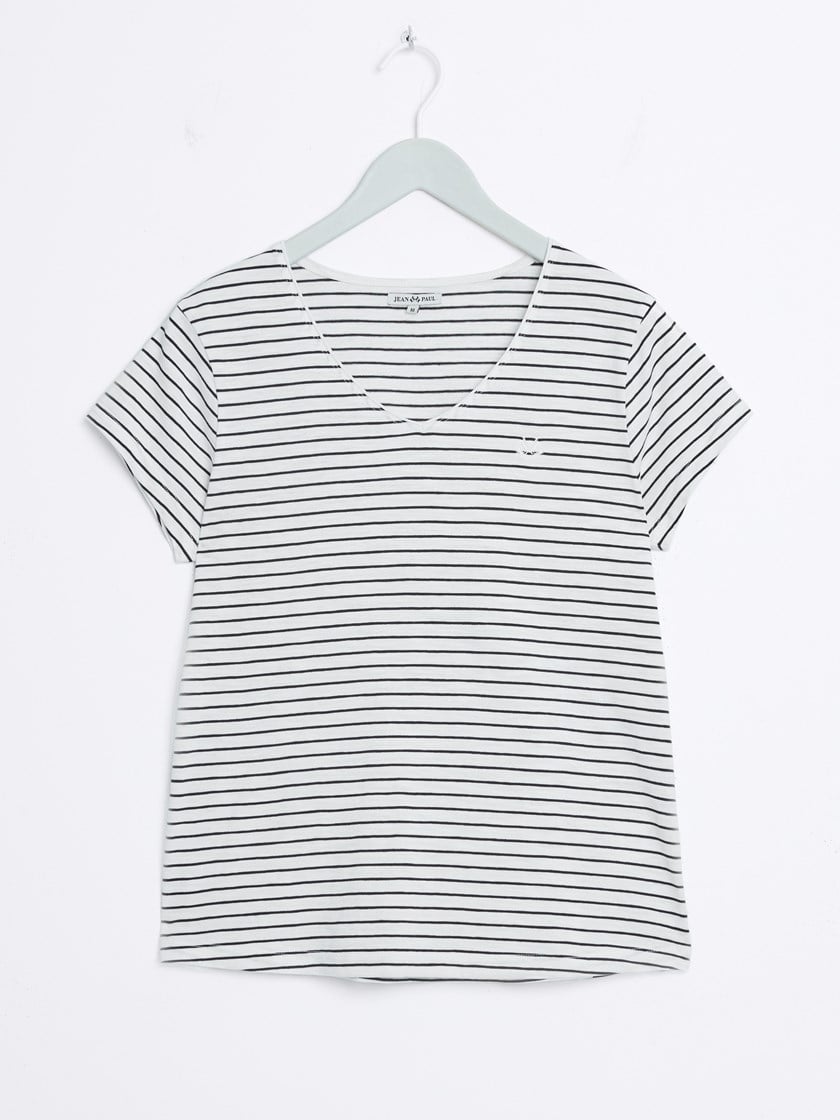 Agnais stripet t-skjorte Sky Captain