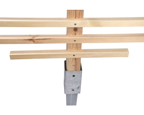 Fraxinus blad houten trellis (bouwpakket) 76 x 6,5 x 186 cm natuurlijk