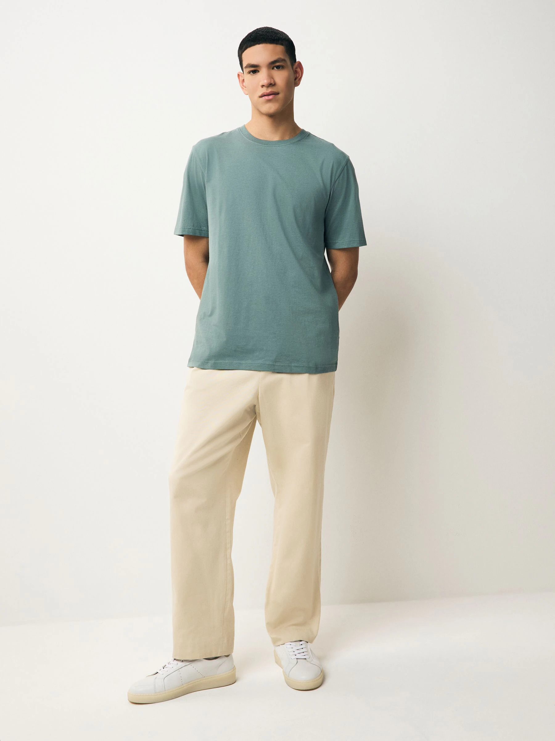 Pastelkleuren wit/blauw/groen/roze/geel/lila paars - Normale Pasvorm - Essential katoenen T-shirts verpakking van 6