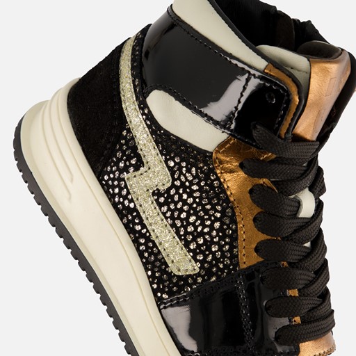 Muyters hoge sneakers zwart