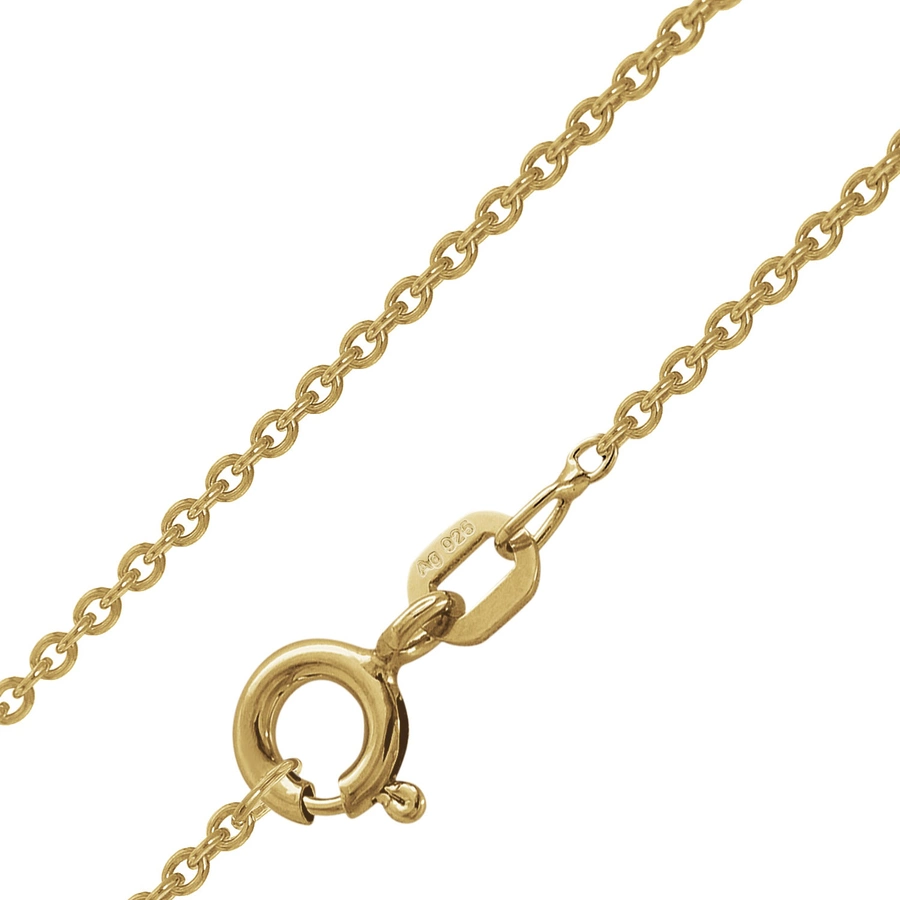 trendor Anhänger Engel 333  8K Gold + vergoldete Silberkette für Kinder gold